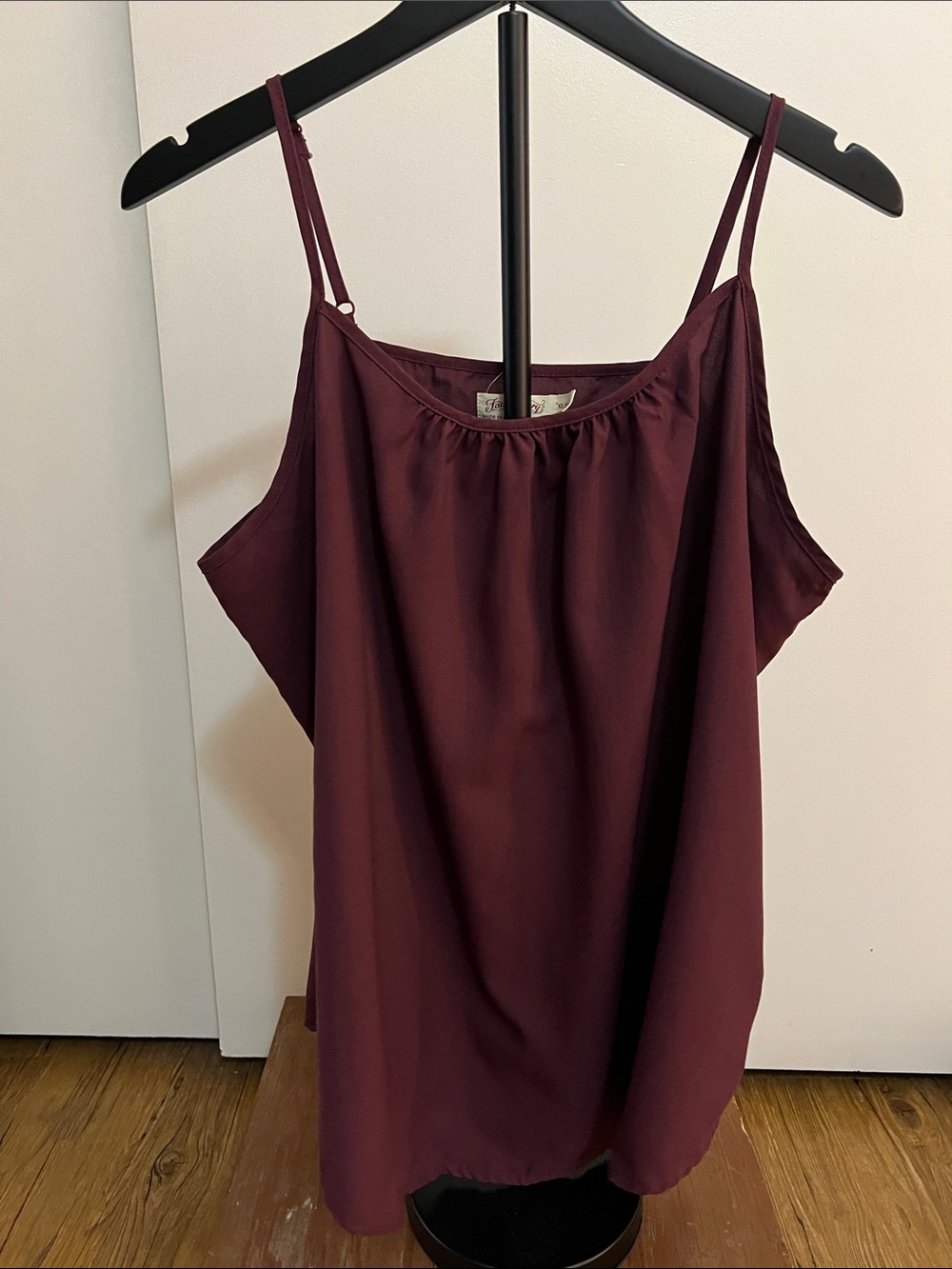 Faded Glory Burgundy Spaghetti Strap Camisole